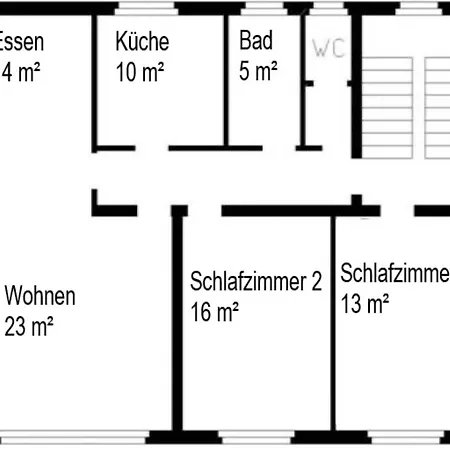 Im Obergeschoss, Lejlighed